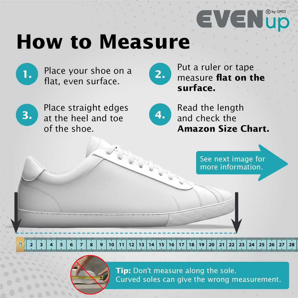 EVENup side profile on sneaker demonstrating improved balance