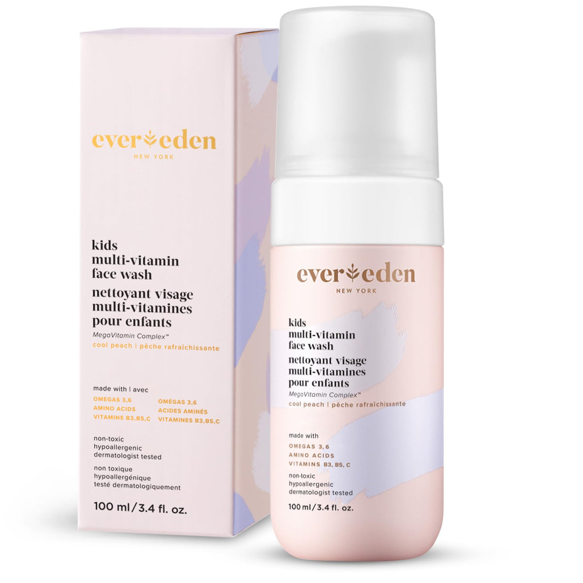 Evereden envase frontal Peach mostrando etiqueta clara y beneficios