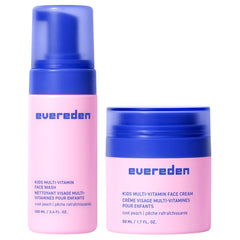 Evereden embalaje frontal del set mostrando producto y beneficio de limpieza suave