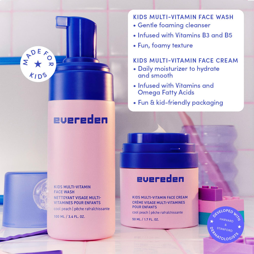 Evereden detalle de la crema facial indicando hidratación ligera y absorción rápida