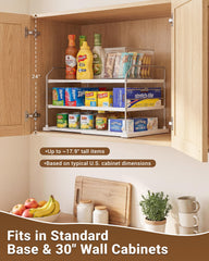 EVERIE installed inside cabinet, keeping wrap boxes and bags tidy and visible