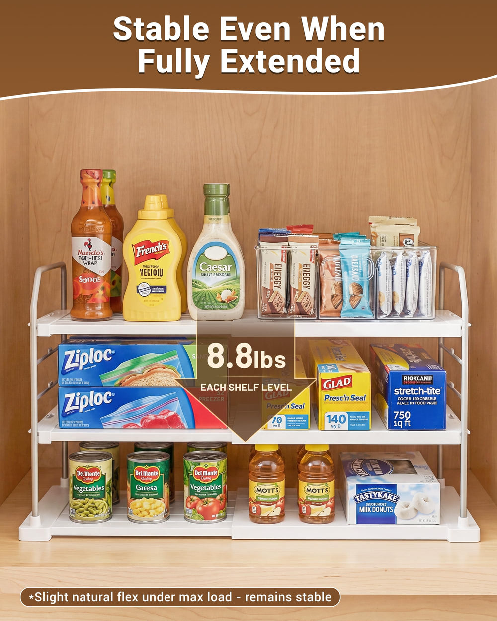 EVERIE on kitchen countertop in daily use, keeps pantry staples organized