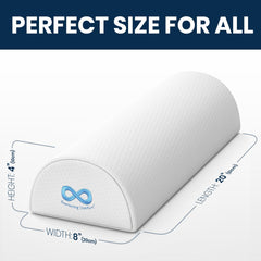 Everlasting Comfort almohada en uso bajo rodillas mejora la alineación