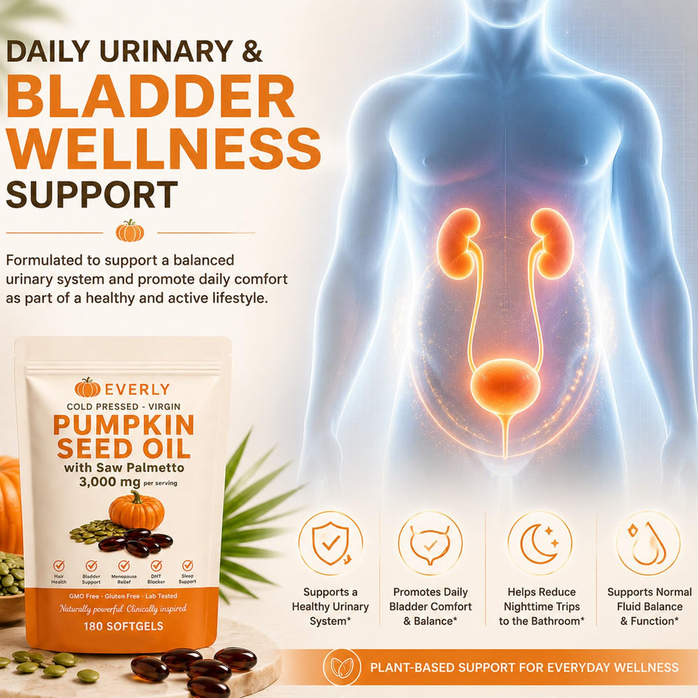 Etiqueta de EVERLY Softgels con ingredientes y sellos Non-GMO y sin gluten
