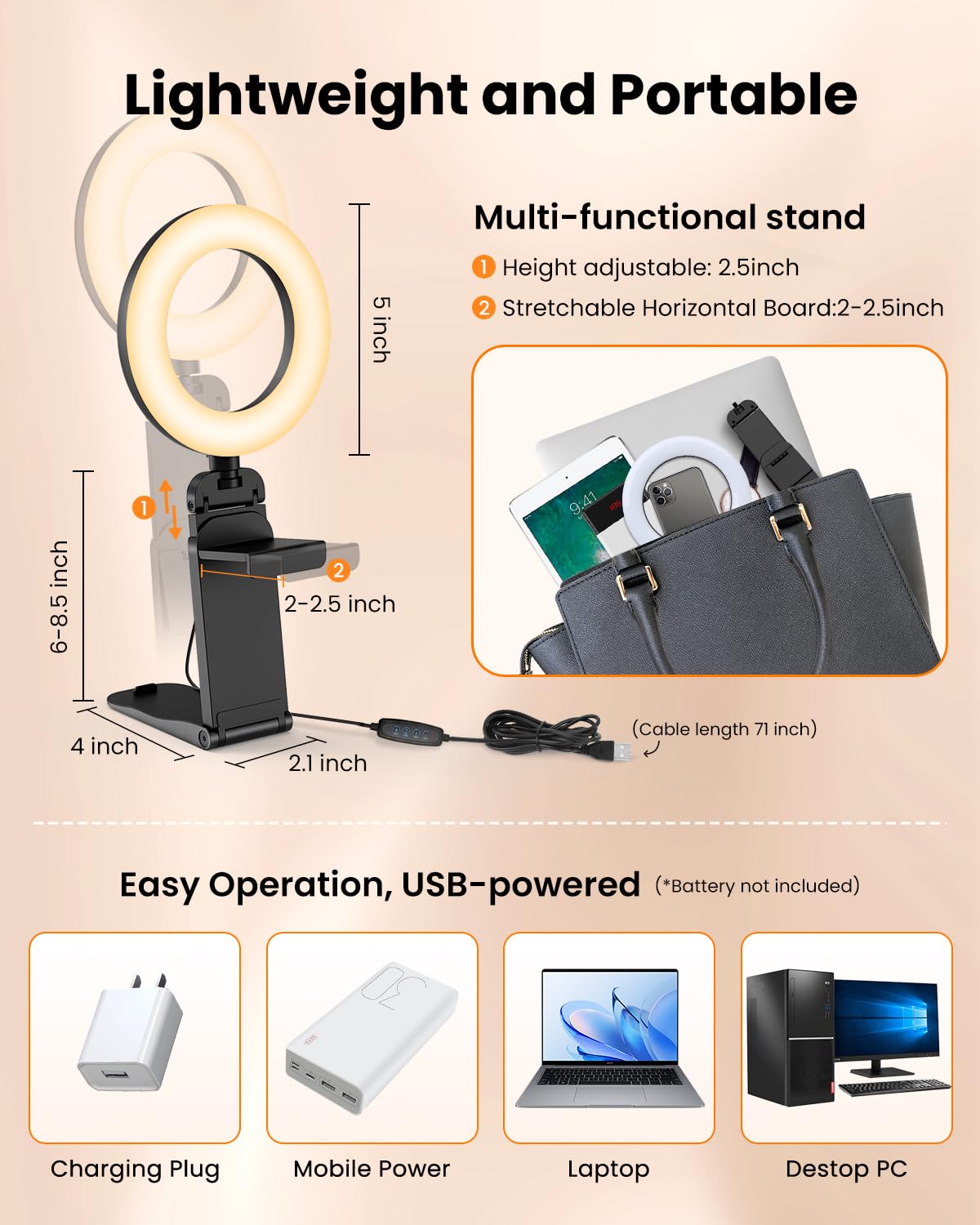 Evershop base sujetando un teléfono para grabaciones y llamadas sencillas