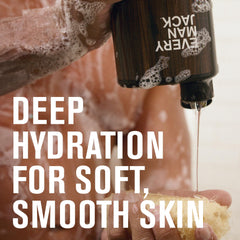 Every Man Jack Amber + Sandalwood bottle with warm scent benefit