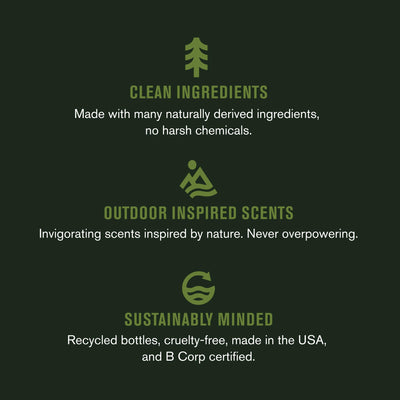 Rosemary and cedarwood extracts beside the bottle showing natural ingredients