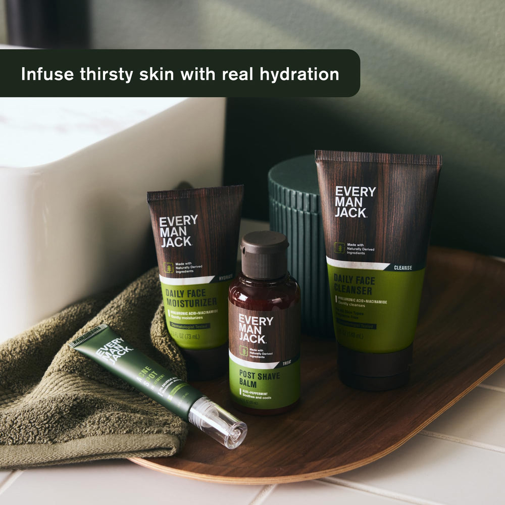 Every Man Jack detalle de ingredientes naturales con beneficio antioxidante