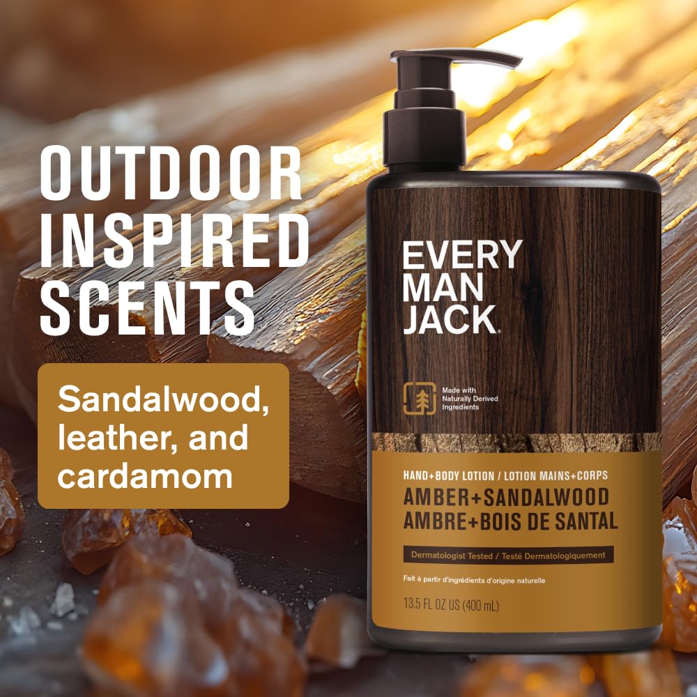 Every Man Jack textura de la loción demostrando absorción rápida