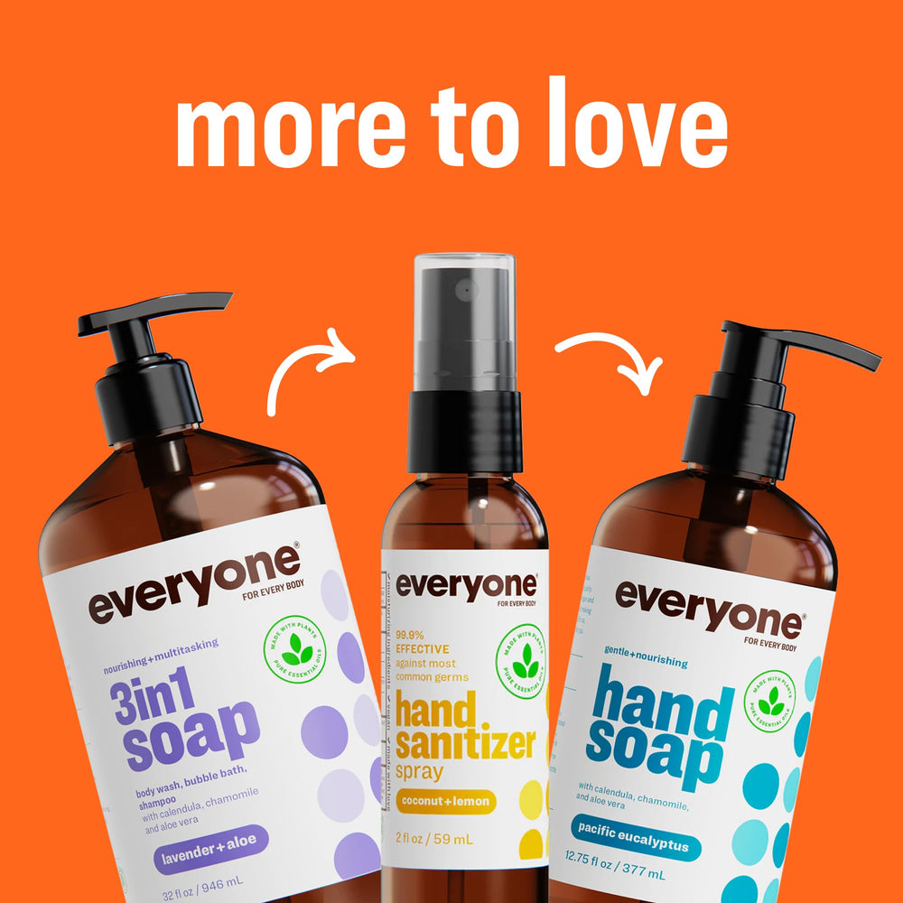 everyone for every body etiqueta con lista de ingredientes y sellos EWG, transparencia y confianza