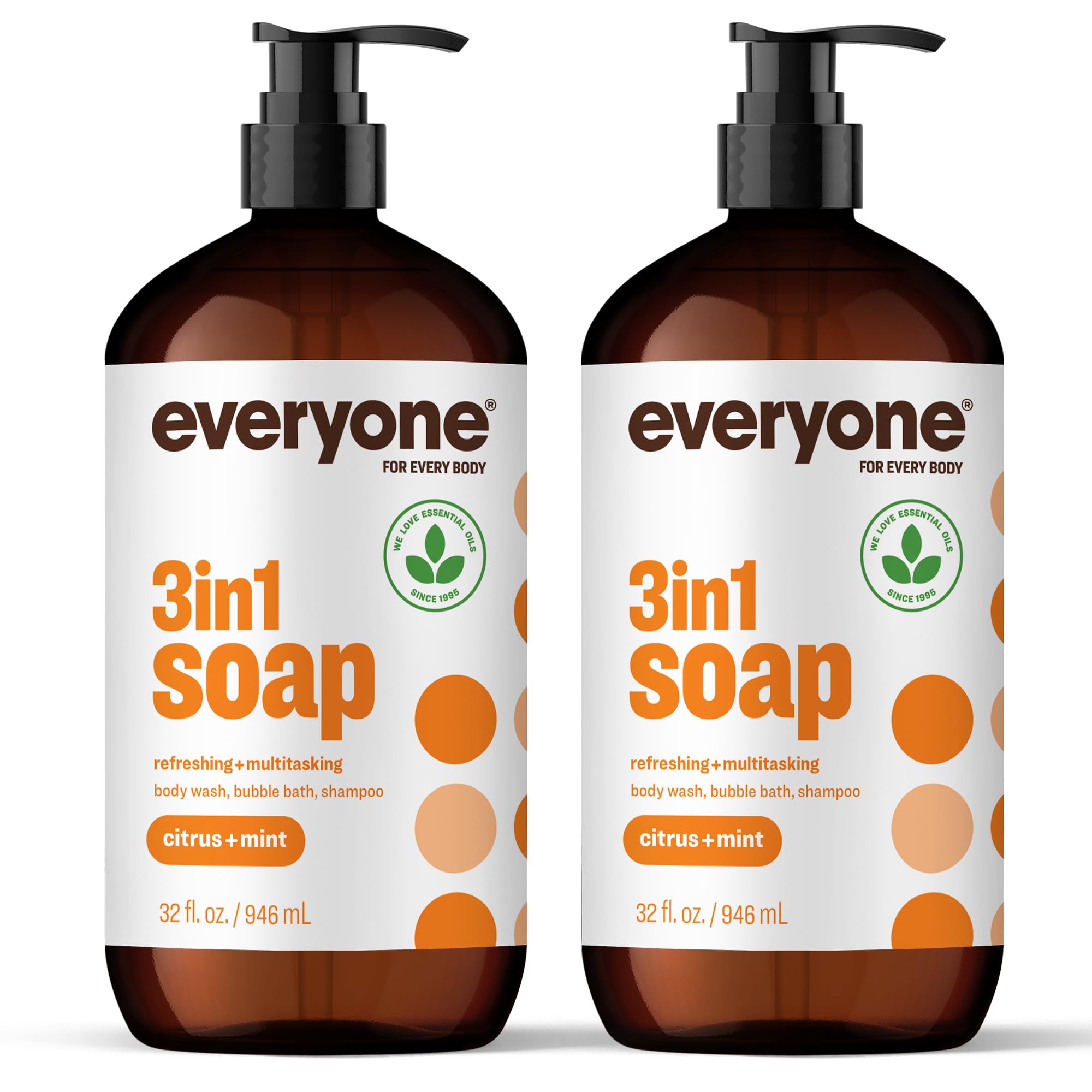 everyone for every body frasco frontal mostrando diseño y tamaño grande
