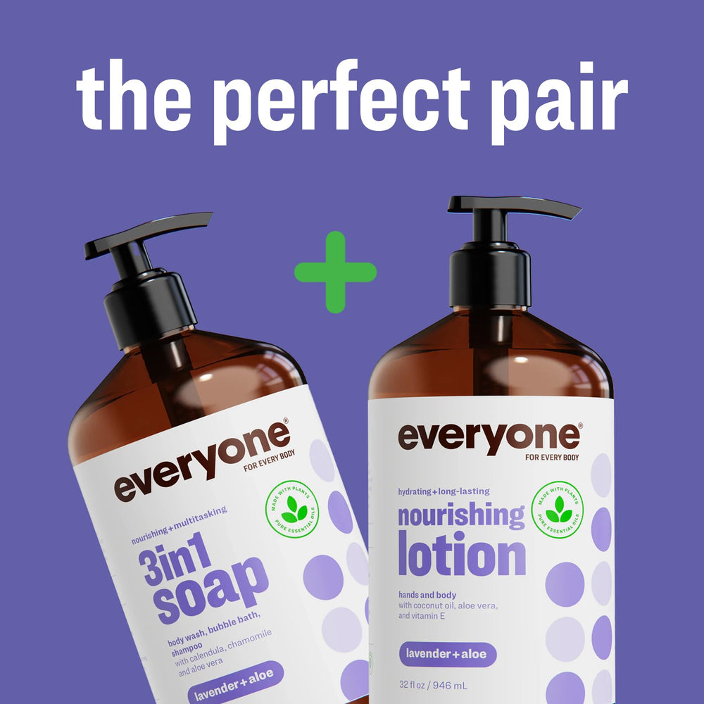 everyone for every body etiqueta con lavanda y aloe que destaca ingredientes limpios