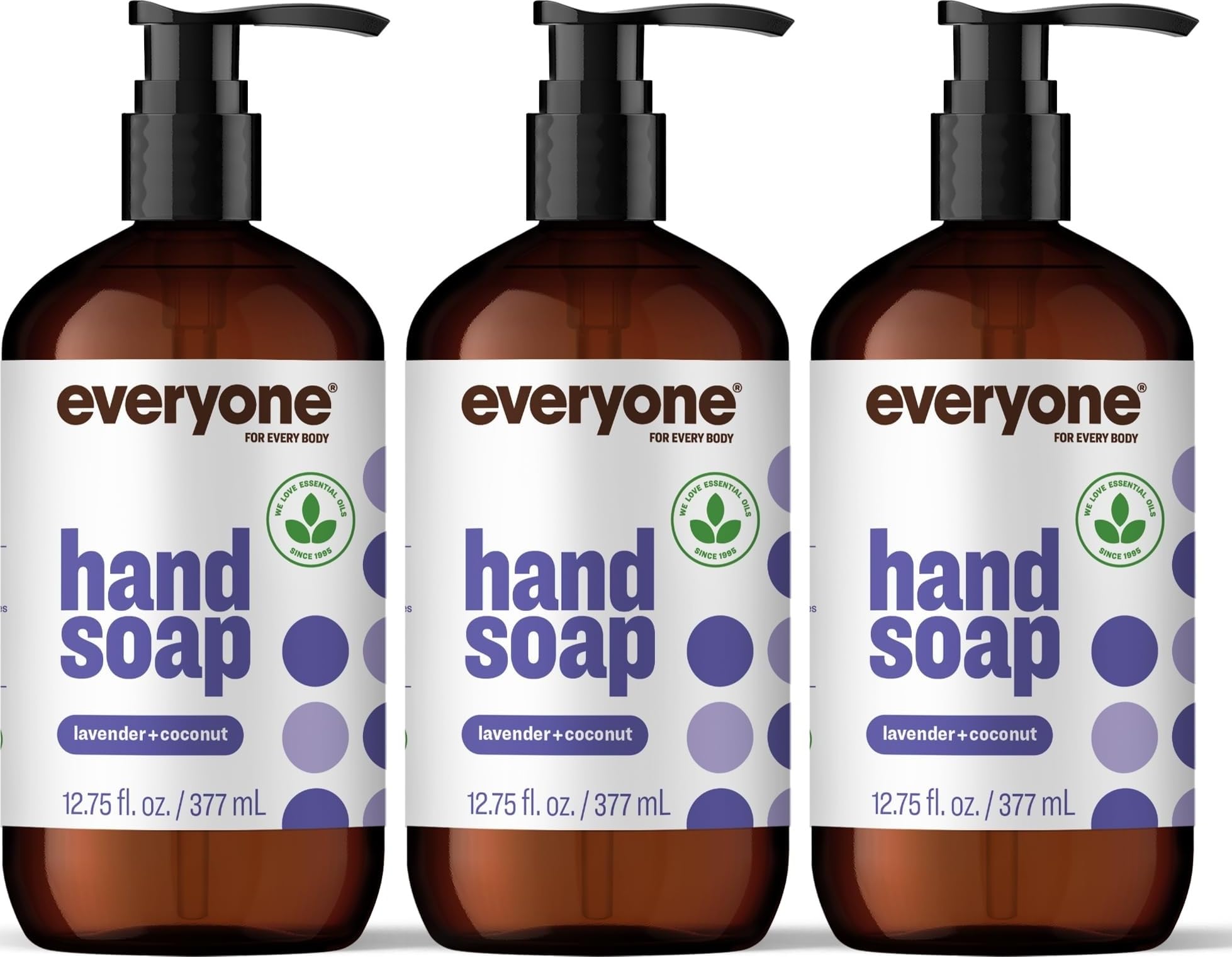 everyone frasco frontal mostrando etiqueta y fragancia lavanda coco