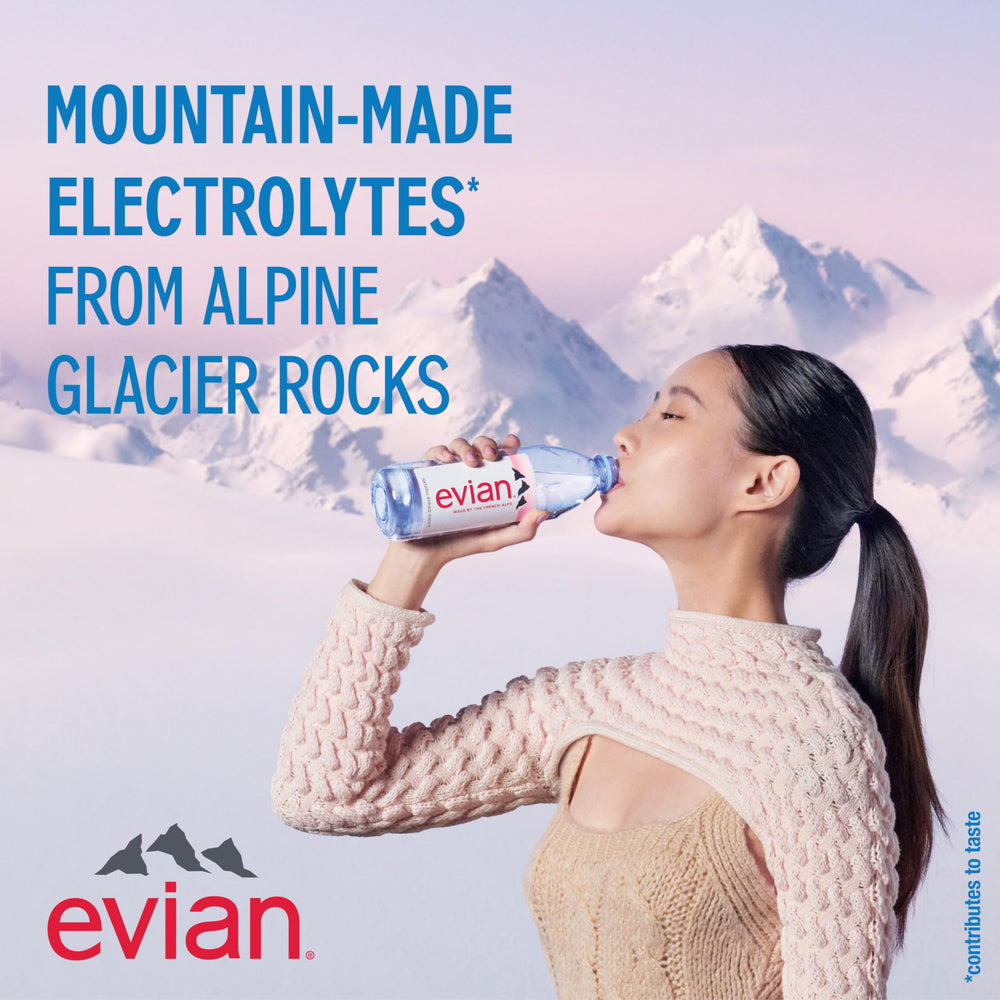 evian pack de 12 botellas listo para almacenar en casa