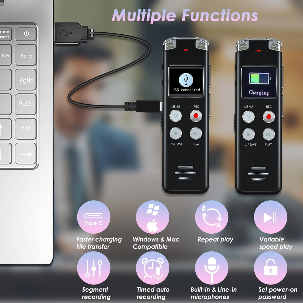 EVISTR L357 conectado por cable Tipo-C para carga rápida y transferencia EVISTR