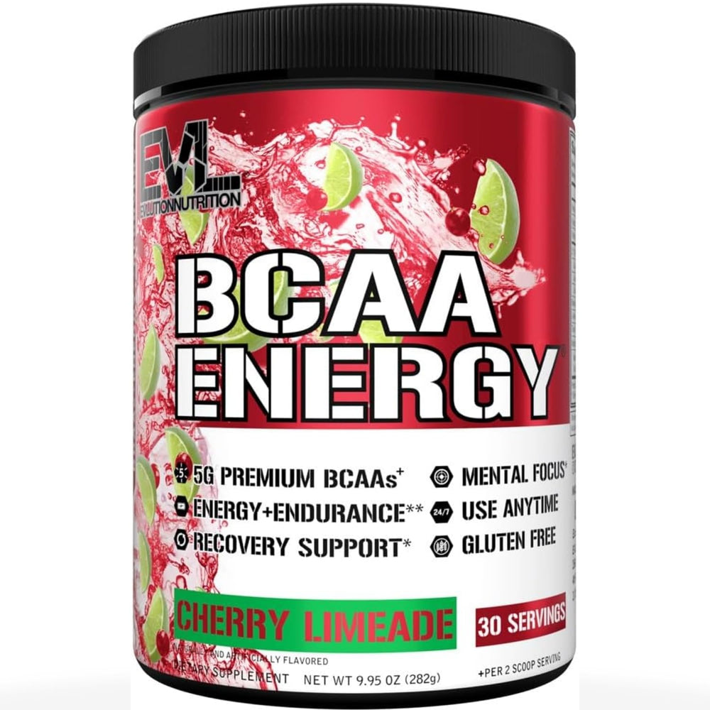 Evlution envase frontal Cherry Limeade mostrando sabor y beneficios