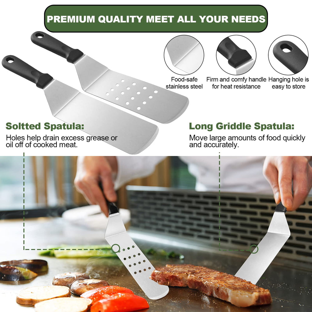 EWFEN cast iron griddle press detail demonstrating heavy-duty searing pressure