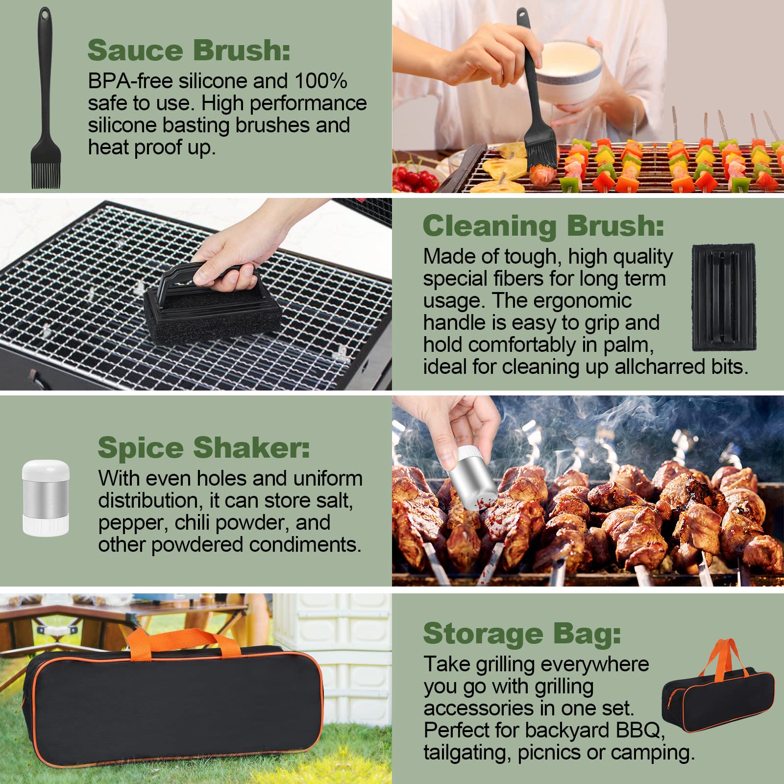 EWFEN squeeze bottles and egg rings arranged for precise seasoning and cooking