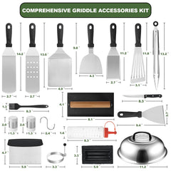 EWFEN large and slotted spatula close-up showing sturdy stainless steel