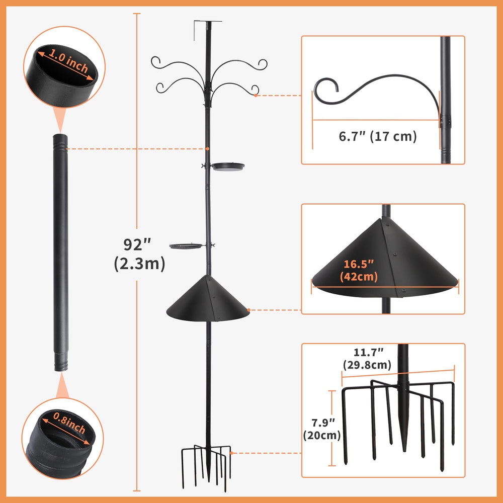 eWonLife baffle con resorte y recubrimiento texturizado que desalienta ardillas