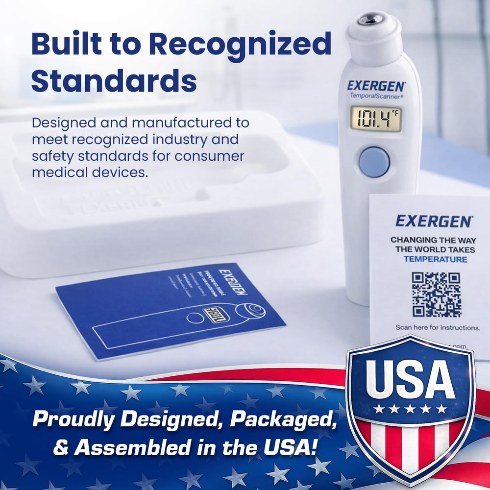 Exergen TAT-2000C with protective tray and included 9V battery ready for use