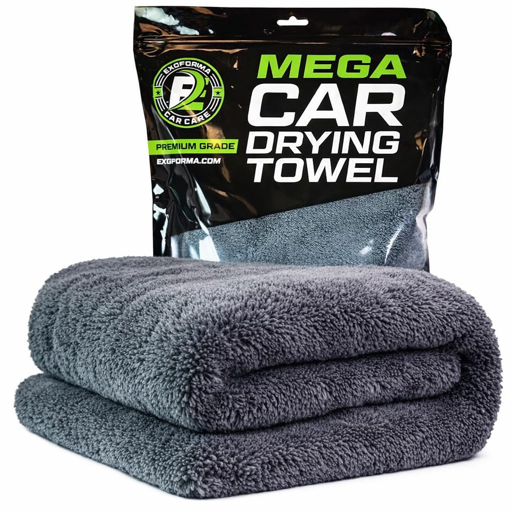 ExoForma toalla frontal mostrando tamaño y absorción para secado rápido