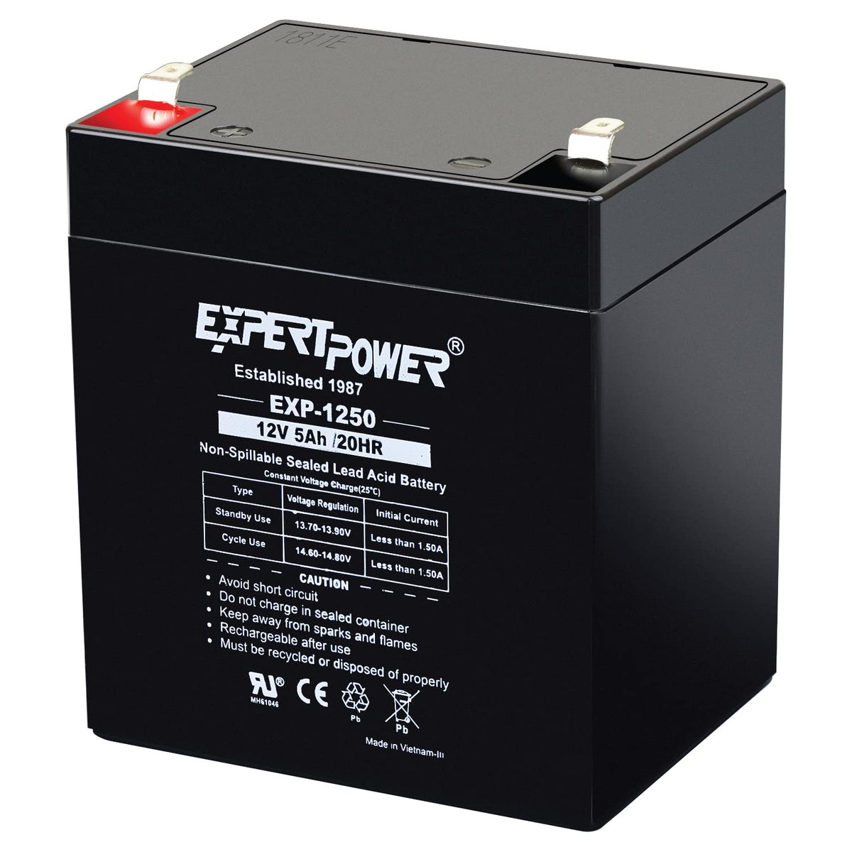 ExpertPower EXP1250 vista frontal mostrando diseño compacto y beneficios de respaldo