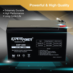 ExpertPower EXP1290 textura de carcasa ABS resistente contra vibraciones