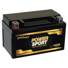 ExpertPower batería frontal con carcasa sellada mostrando robustez y beneficio de montaje rápido