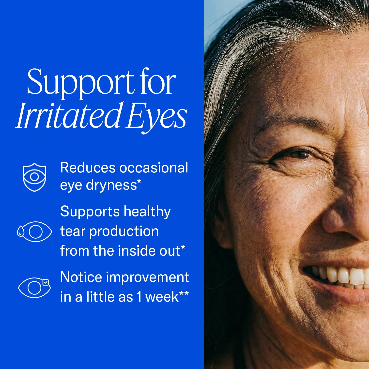 EyePromise cápsula blanda detalle de textura y fácil ingestión para comodidad