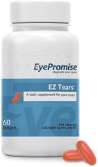 EyePromise envase frontal mostrando EZ Tears y beneficios de hidratación