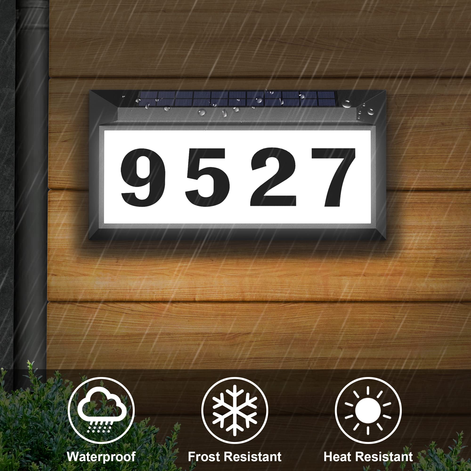 Juego de números Eyrosa y plantillas para fácil instalación precisa