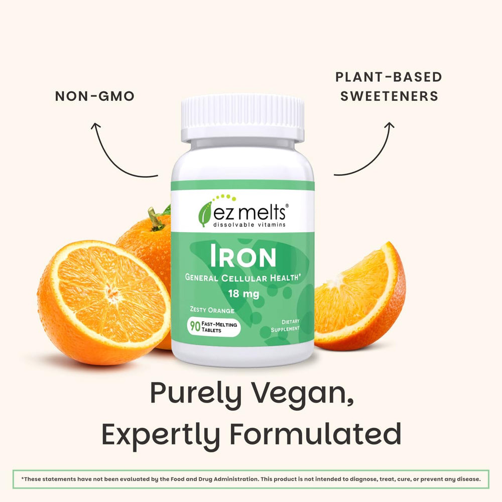 EZ Melts nutrition label close-up showing ingredients and clear dosage transparency benefit