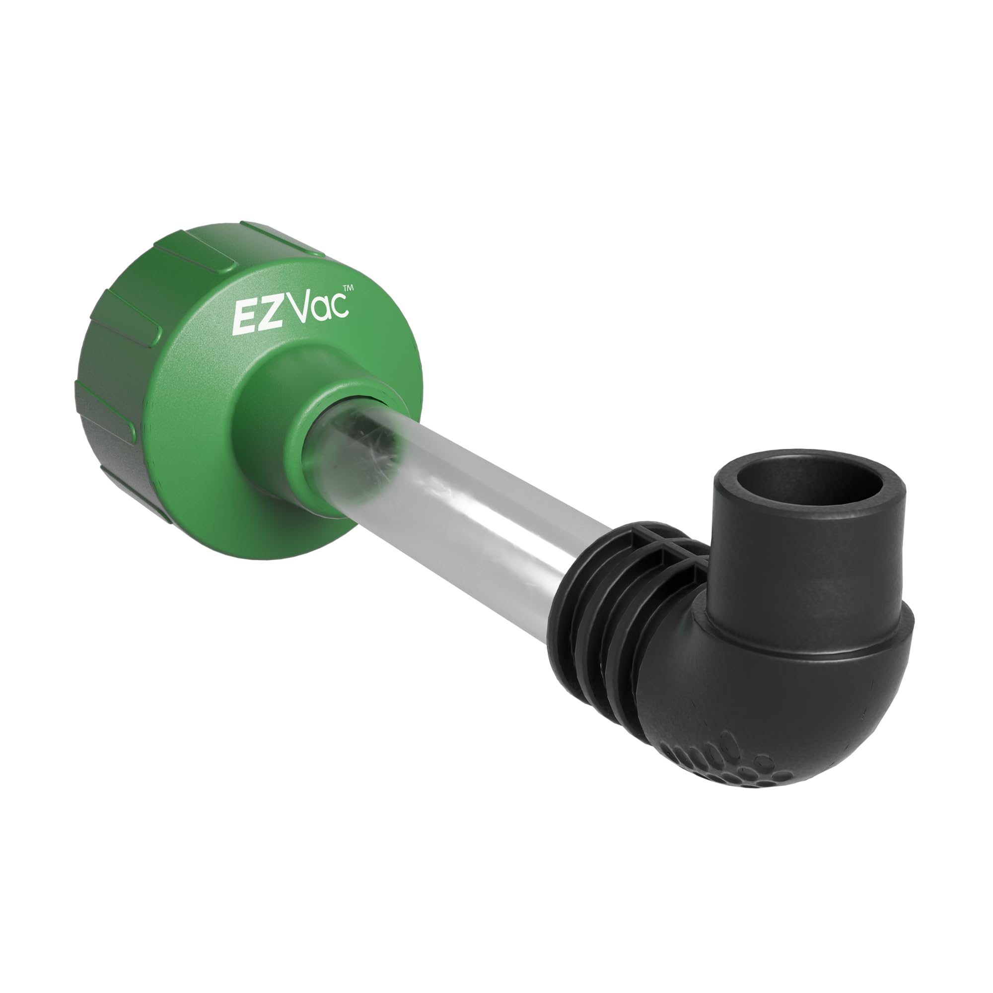 EZVAC en acción mostrando flujo de agua y residuo expulsado, mejora diagnóstico