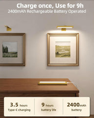 EZVALO primer plano LED y acabado dorado que muestra calidad y brillo consistente