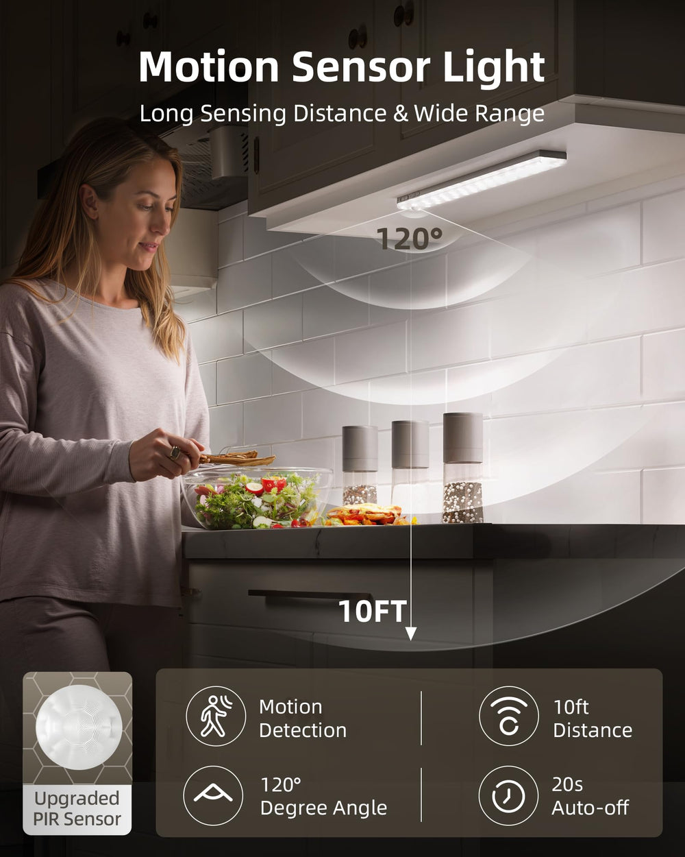 EZVALO detalle del sensor de movimiento para encendido manos libres