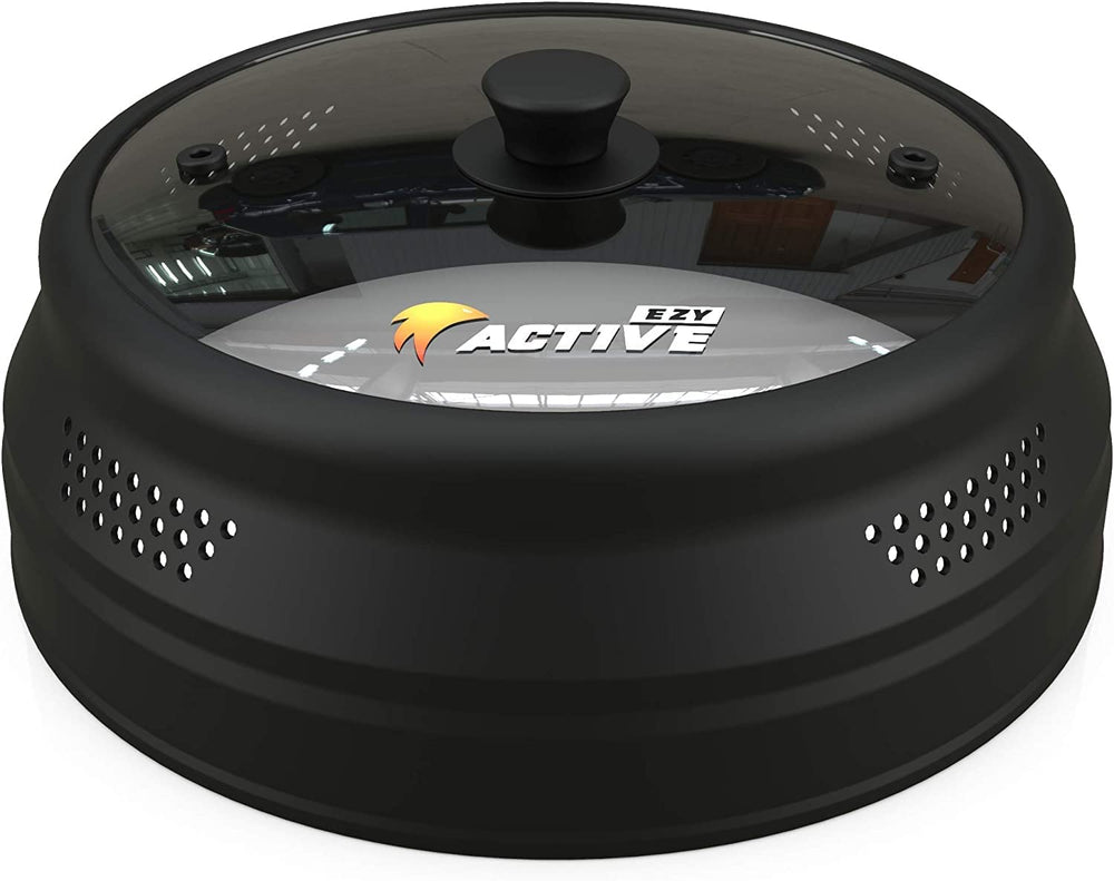EZY ACTIVE empaque con etiqueta que indica materiales aptos para alimentos y garantía
