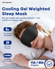 Facemoon núcleo de gel frío en primer plano que ofrece peso uniforme y confort