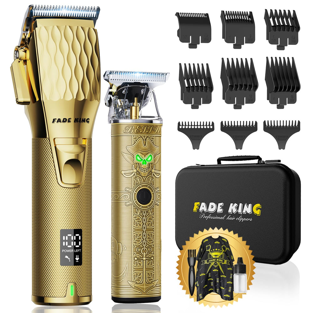 FADEKING clippers front view showing controls and sturdy metal body for reliable handling