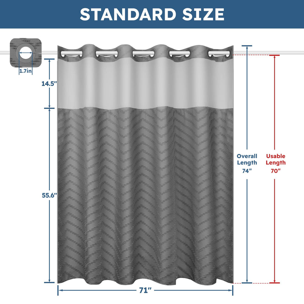 FADOTY curtain set in styled bathroom for hotel-grade look