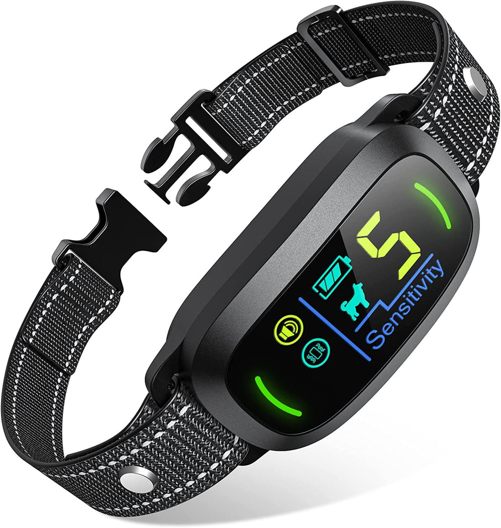 FAFAFROG front view of collar showing compact design and easy controls