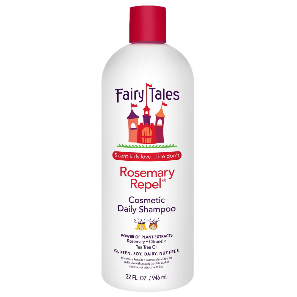Fairy Tales botella frontal 32 oz mostrando etiqueta clara y beneficios