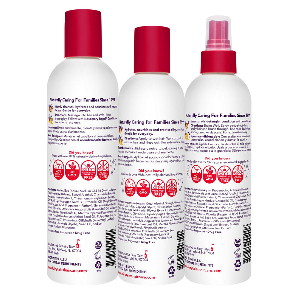 Fairy Tales shampoo foam texture highlighting gentle cleansing and lather