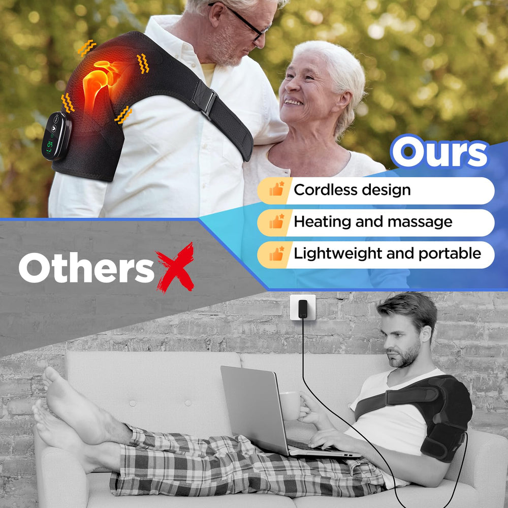 FAMILY HEALTH pantalla LED mostrando niveles de calor y batería