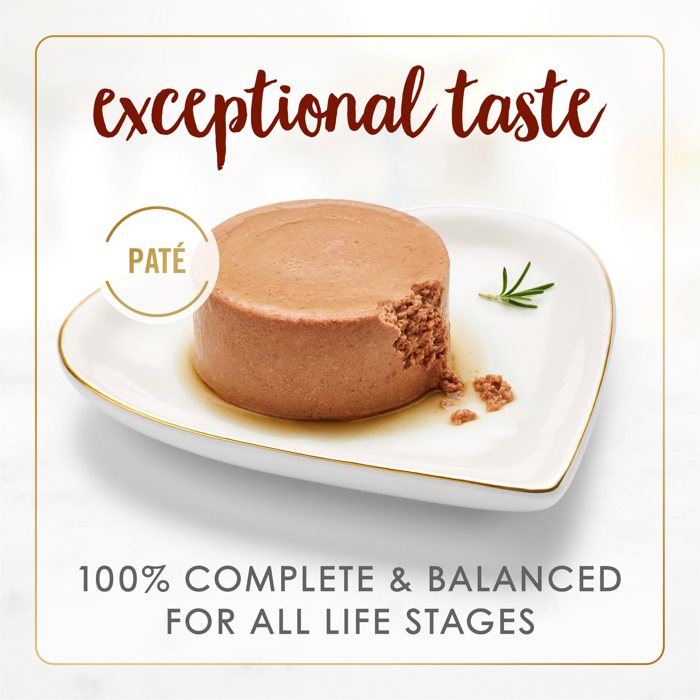 Fancy Feast detalle de la textura de paté cremosa que facilita la ingestión