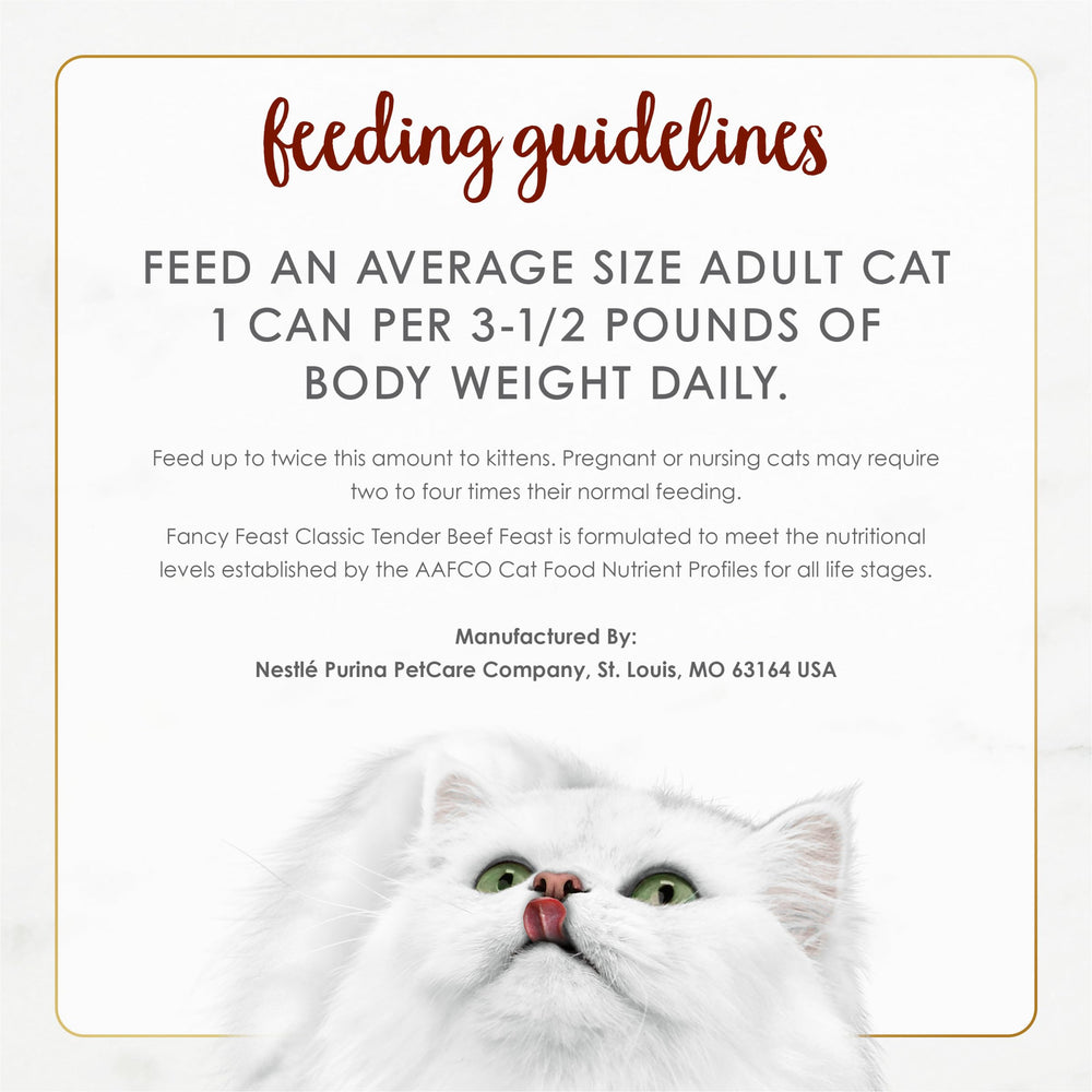 Fancy Feast pack en cocina ilustrando almacenamiento y uso diario fácil
