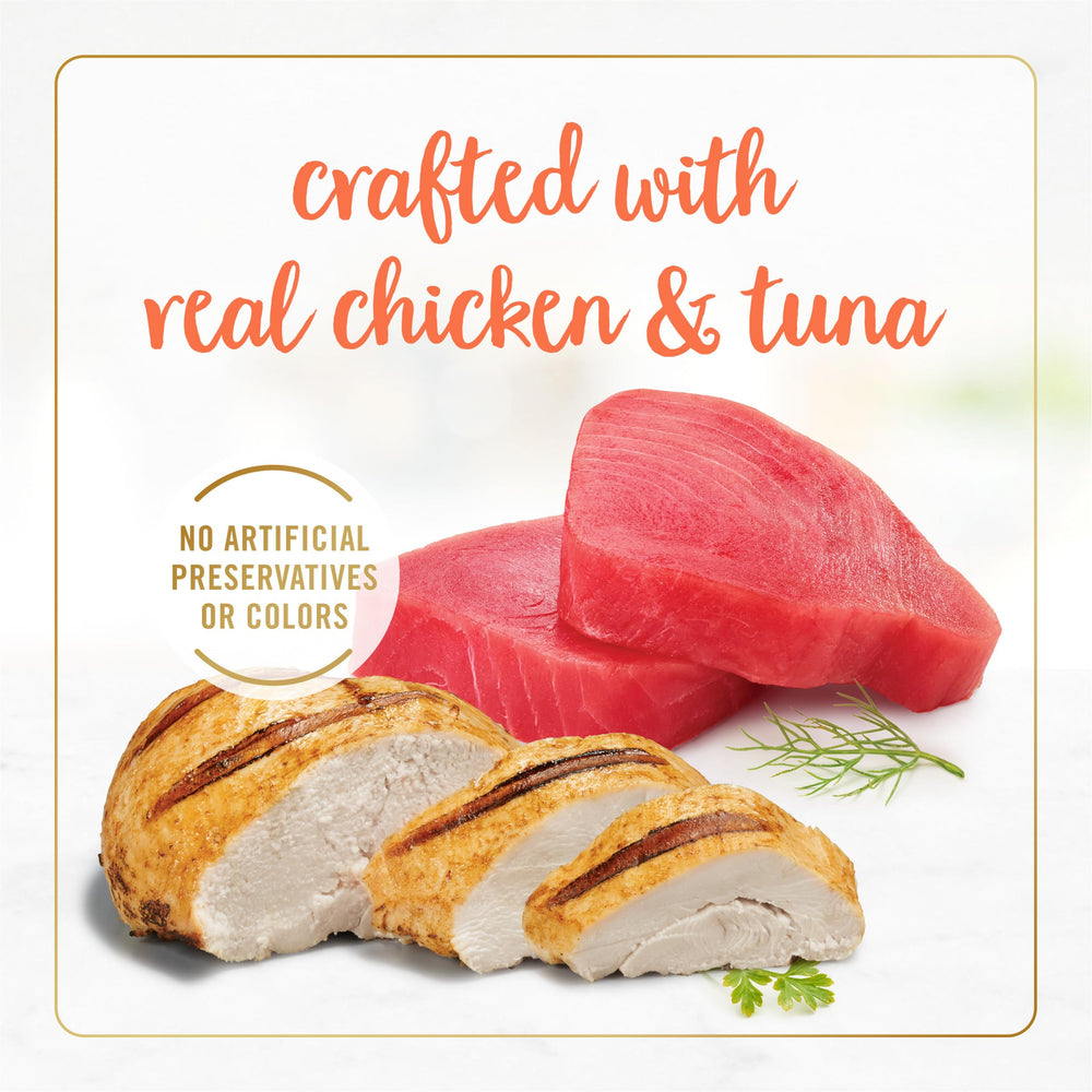 Fancy Feast comida servida en plato, beneficio: presenta bien y estimula al gato