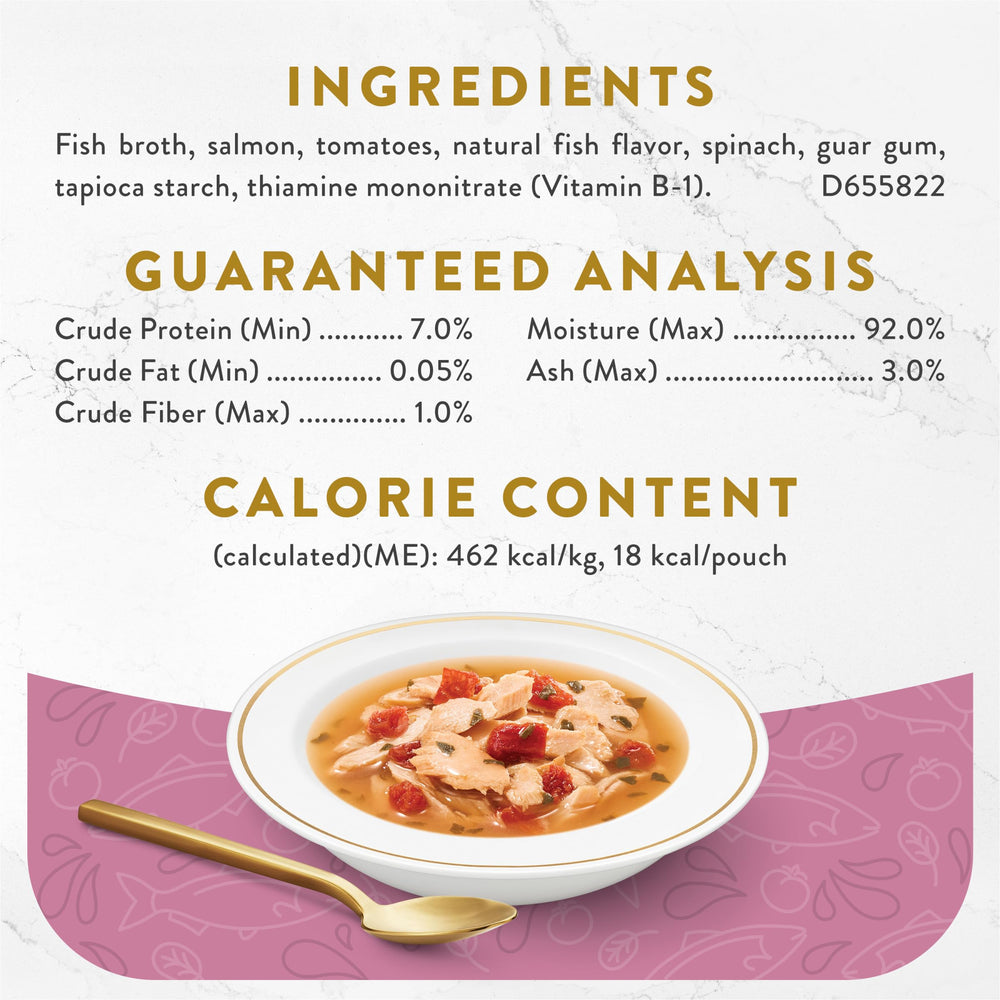 Fancy Feast etiqueta con ingredientes visibles y transparencia del producto