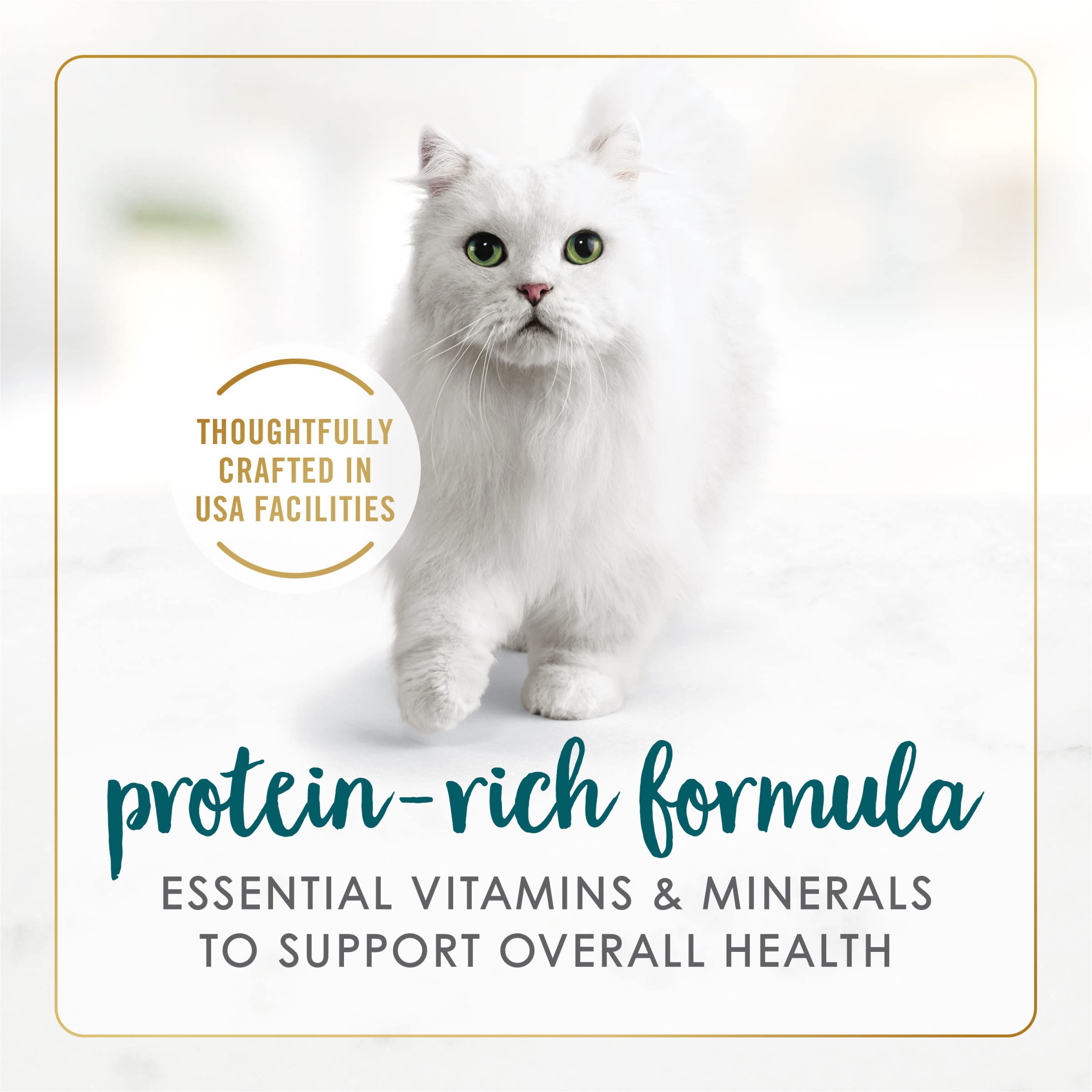 Fancy Feast etiqueta nutricional mostrando ingredientes y vitaminas