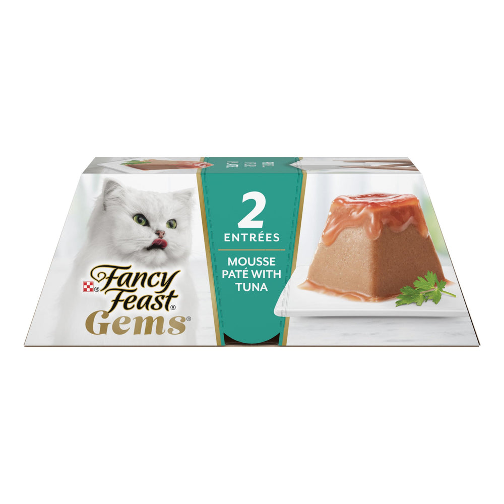 Fancy Feast paquete frontal con 8 porciones, presentación atractiva